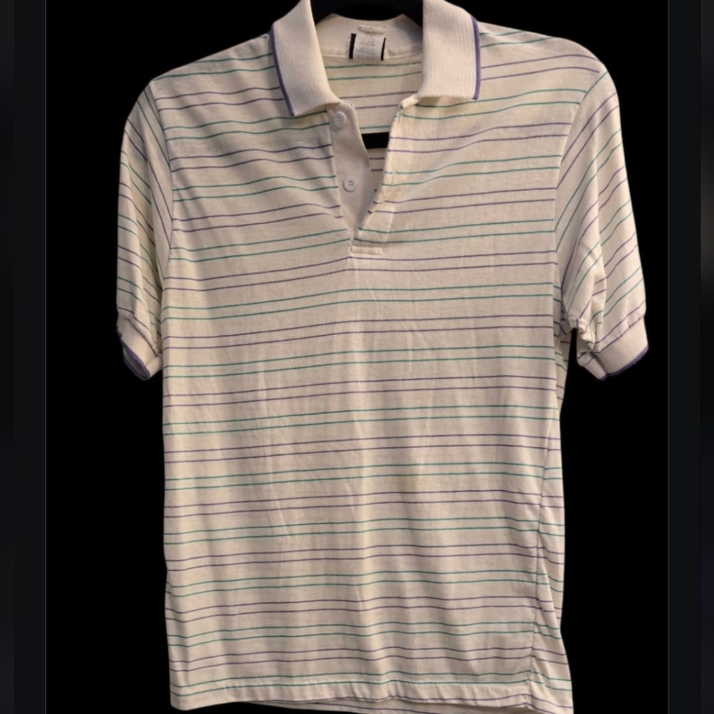 Levi's Striped Polo Shirt, Size Medium